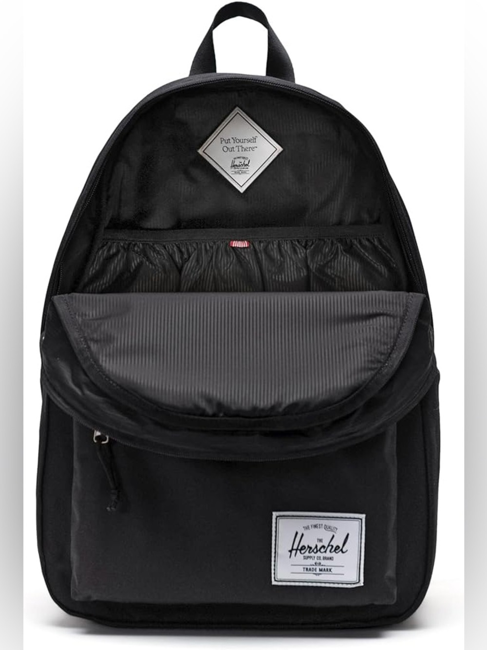 Herschel Classic XL Backpack Black 22L Minimalist Travel School Bag NWT